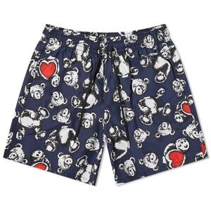 PALM ANGELS X VILEBREQUIN BEAR PRINT SWIM SHORTS